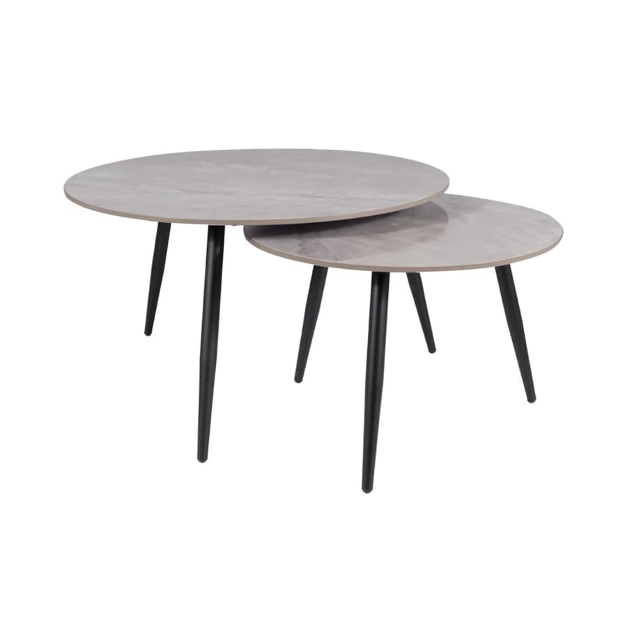 Zestaw 2 ław KORA C szary lakier