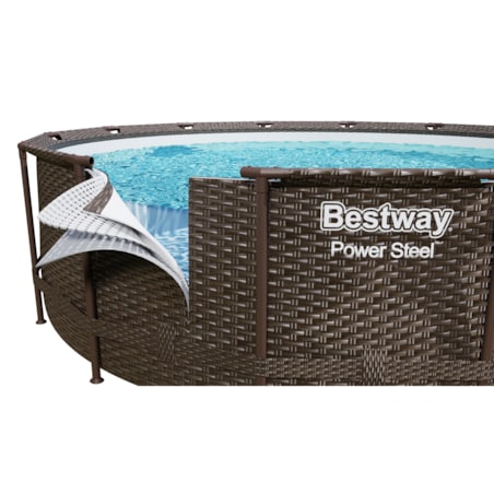 Basen ogrodowy stelażowy 366x100cm Bestway 10w1