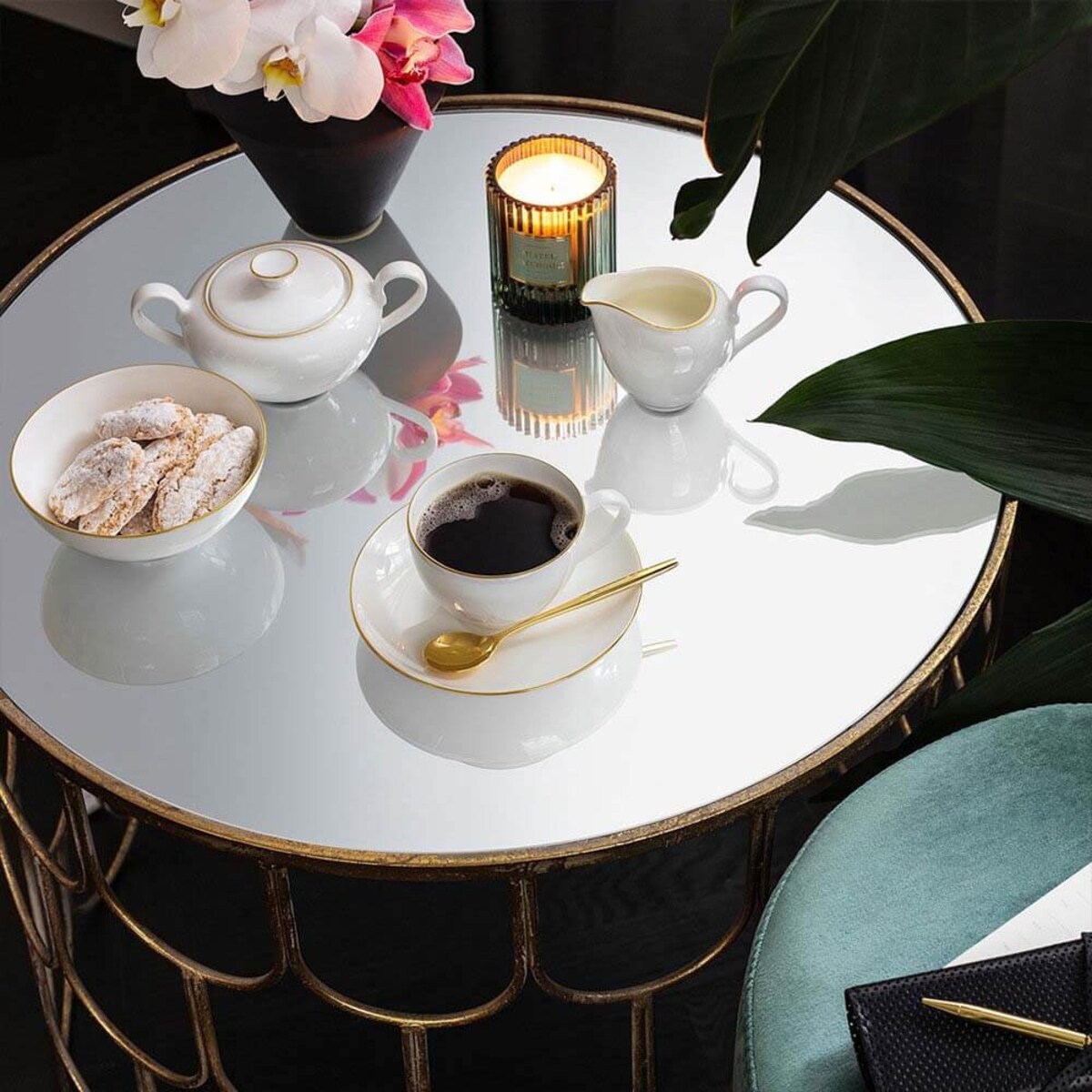 Filiżanka do kawy Anmut Gold, 200 ml, Villeroy & Boch