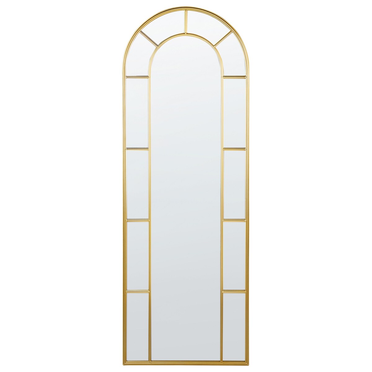 Lustro ścienne CROSSES 60 cm 170 cm Metal Złoty