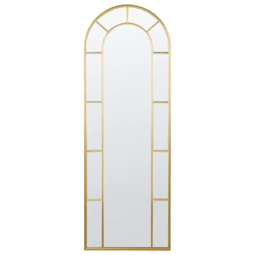 Lustro ścienne CROSSES 60 cm 170 cm Metal Złoty