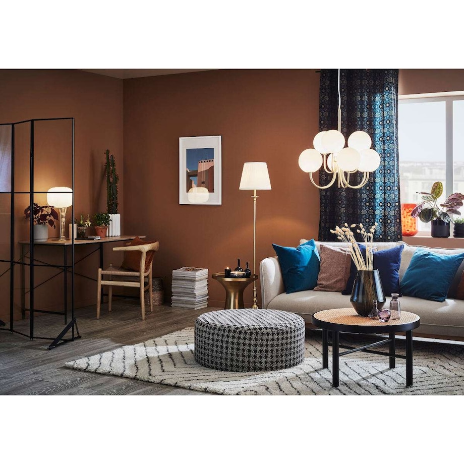 LAMPA wisząca BIANCO 107994 Markslojd szklana OPRAWA molekuły ZWIS kule balls białe złote