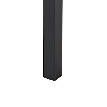 Stół ogrodowy MESSINA 100 cm 52 cm Czarny