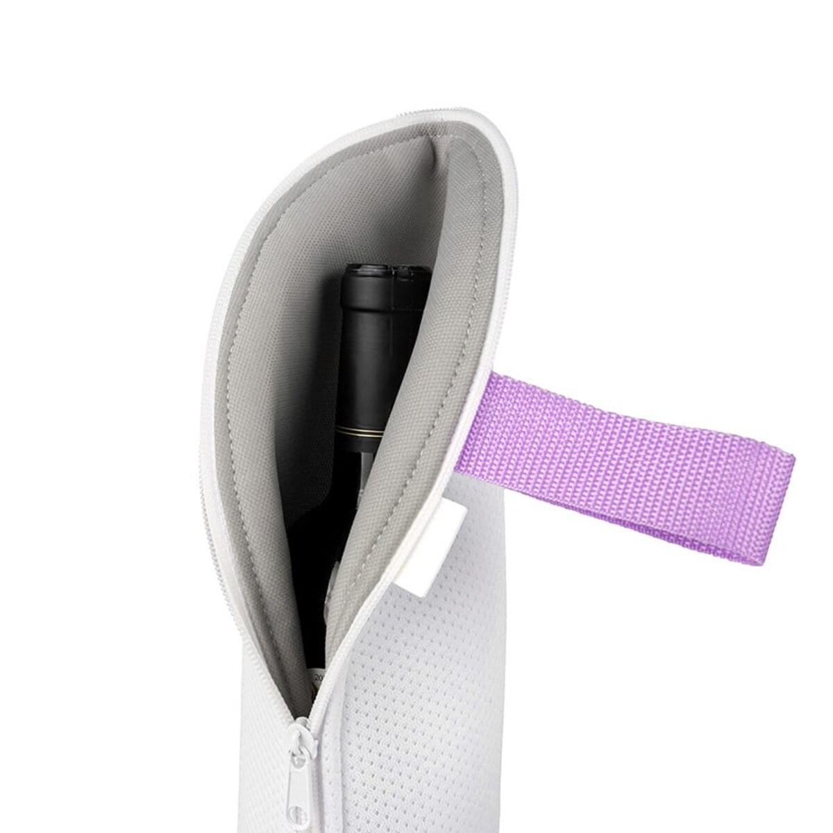 Etui podróżne, opakowanie na butelki z zamkiem, lilaróż