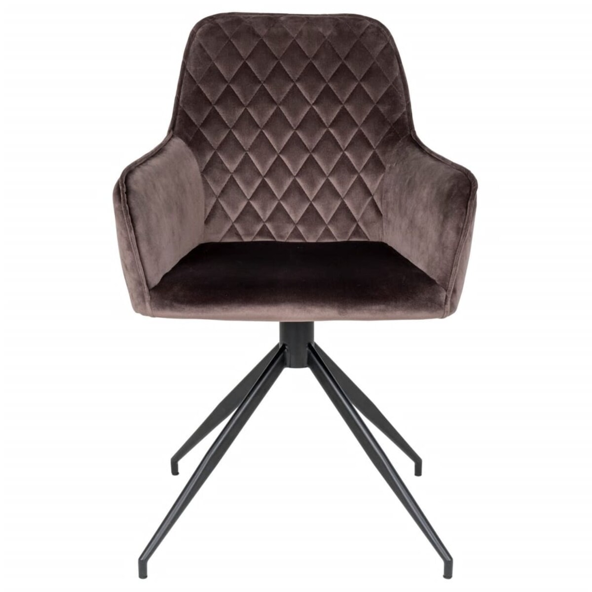 House Nordic Krzesło stołowe Ava, obrotowe, szarobrązowe