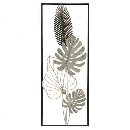 Panel ścienny metalowy PLAM, czarny, 28,5x74 cm