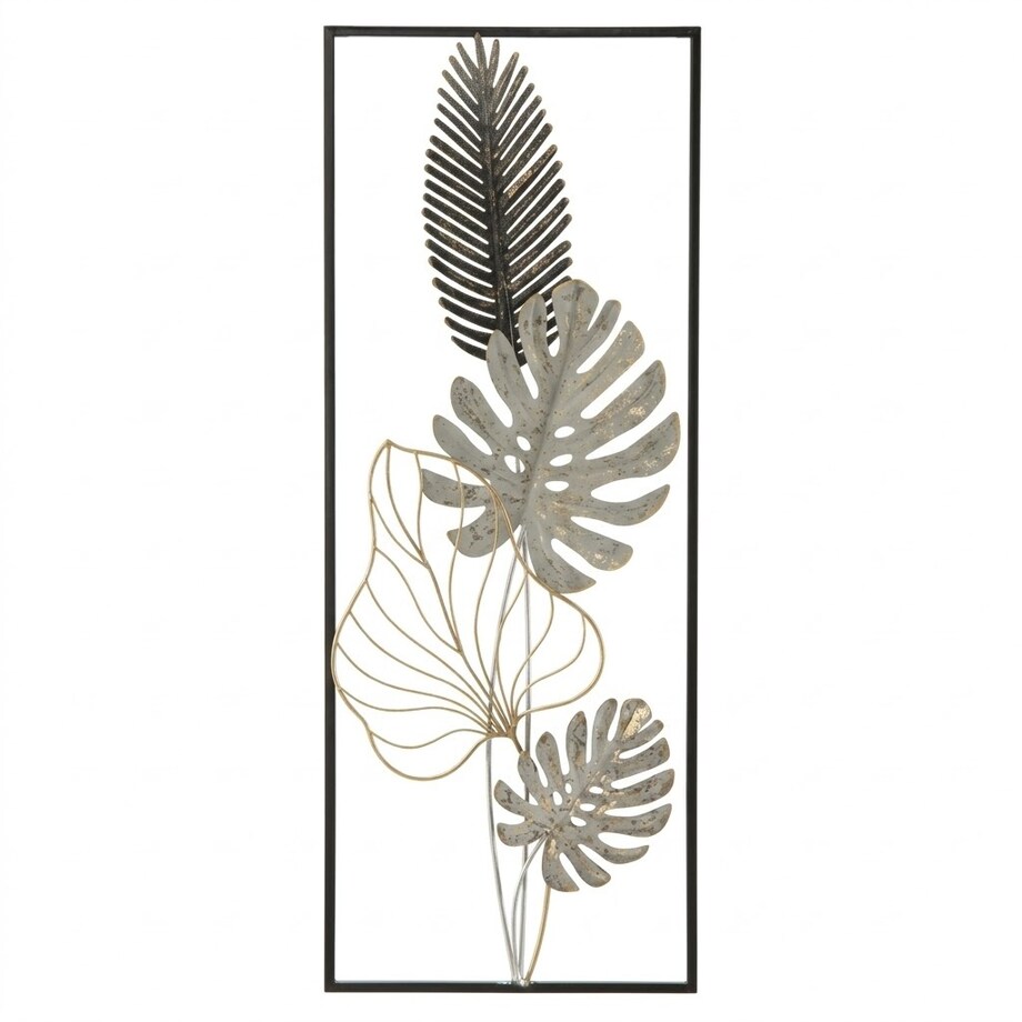 Panel ścienny metalowy PLAM, czarny, 28,5x74 cm