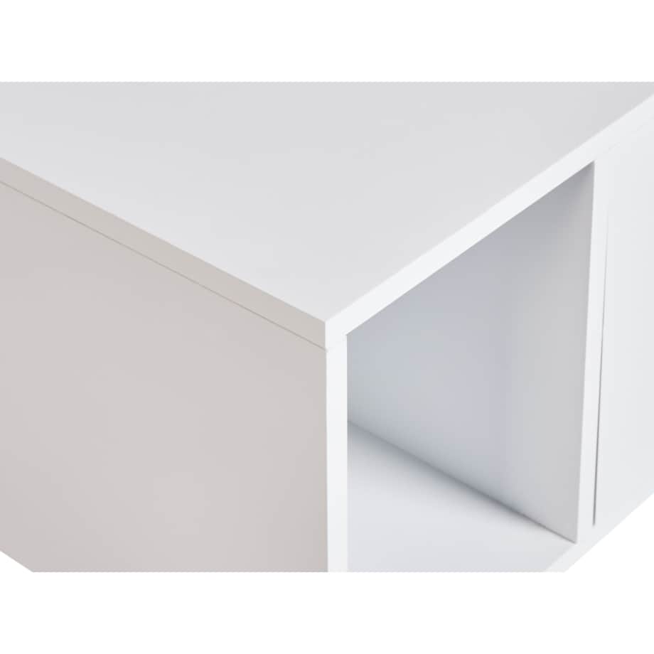 Wisząca szafka pod umywalkę CASCAVEL 80 cm Biały