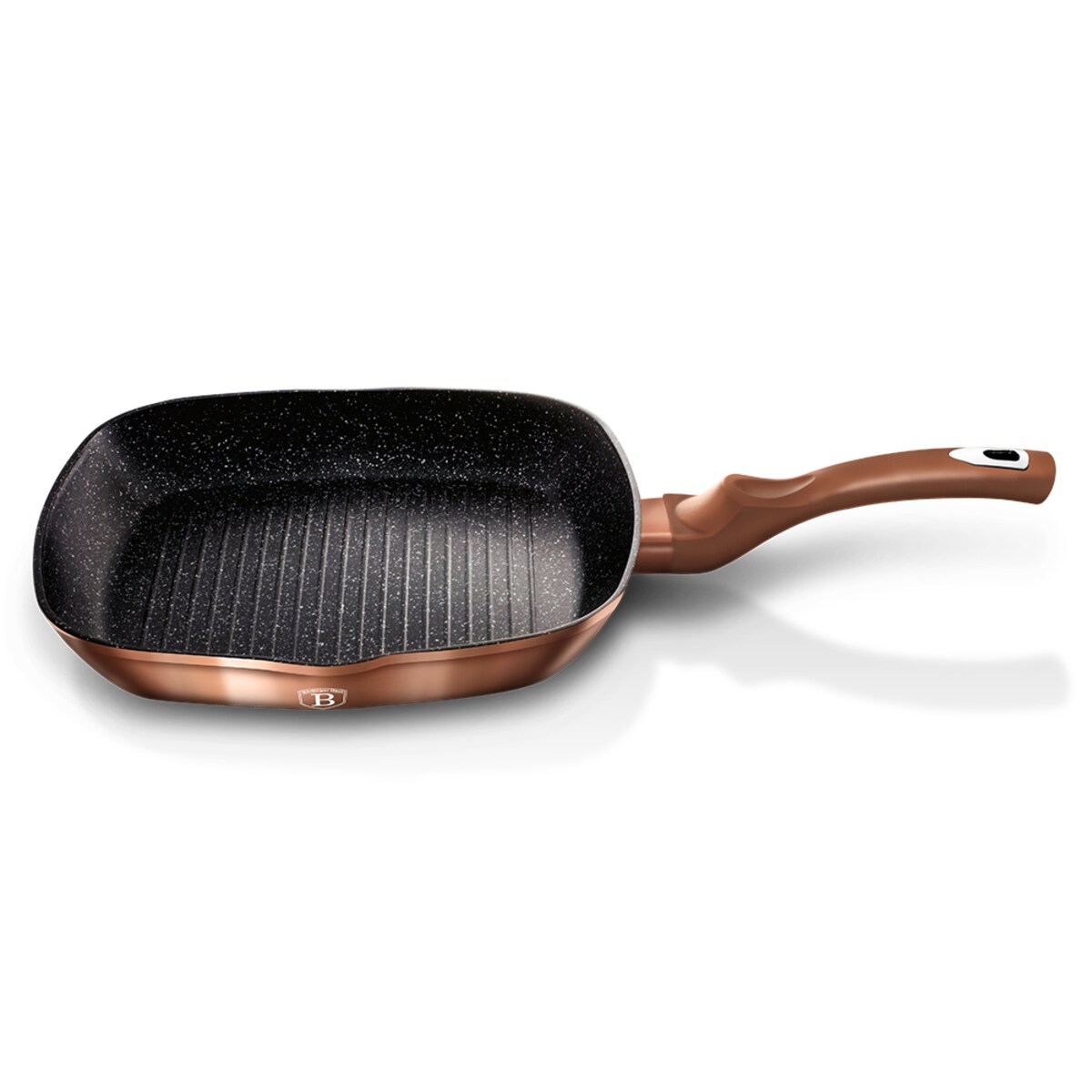 Patelnia z powłoką granitową grill 28cm BERLINGER HAUS Metallic Rosegold