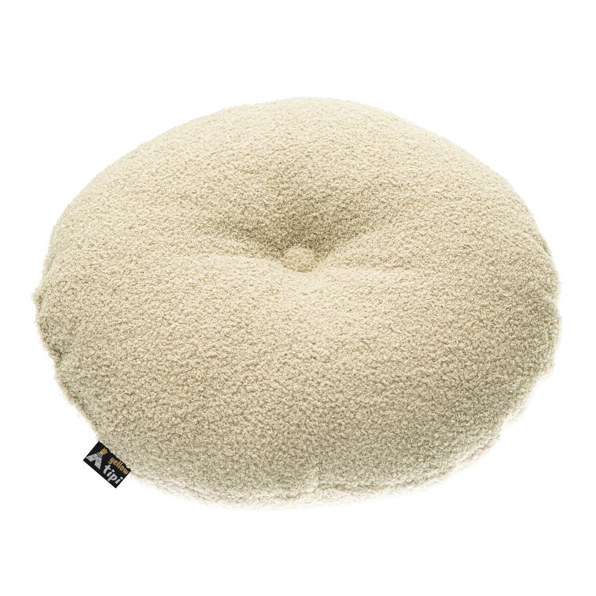 Poduszka Candy Dot, jasny beż, 37 cm, Boucle