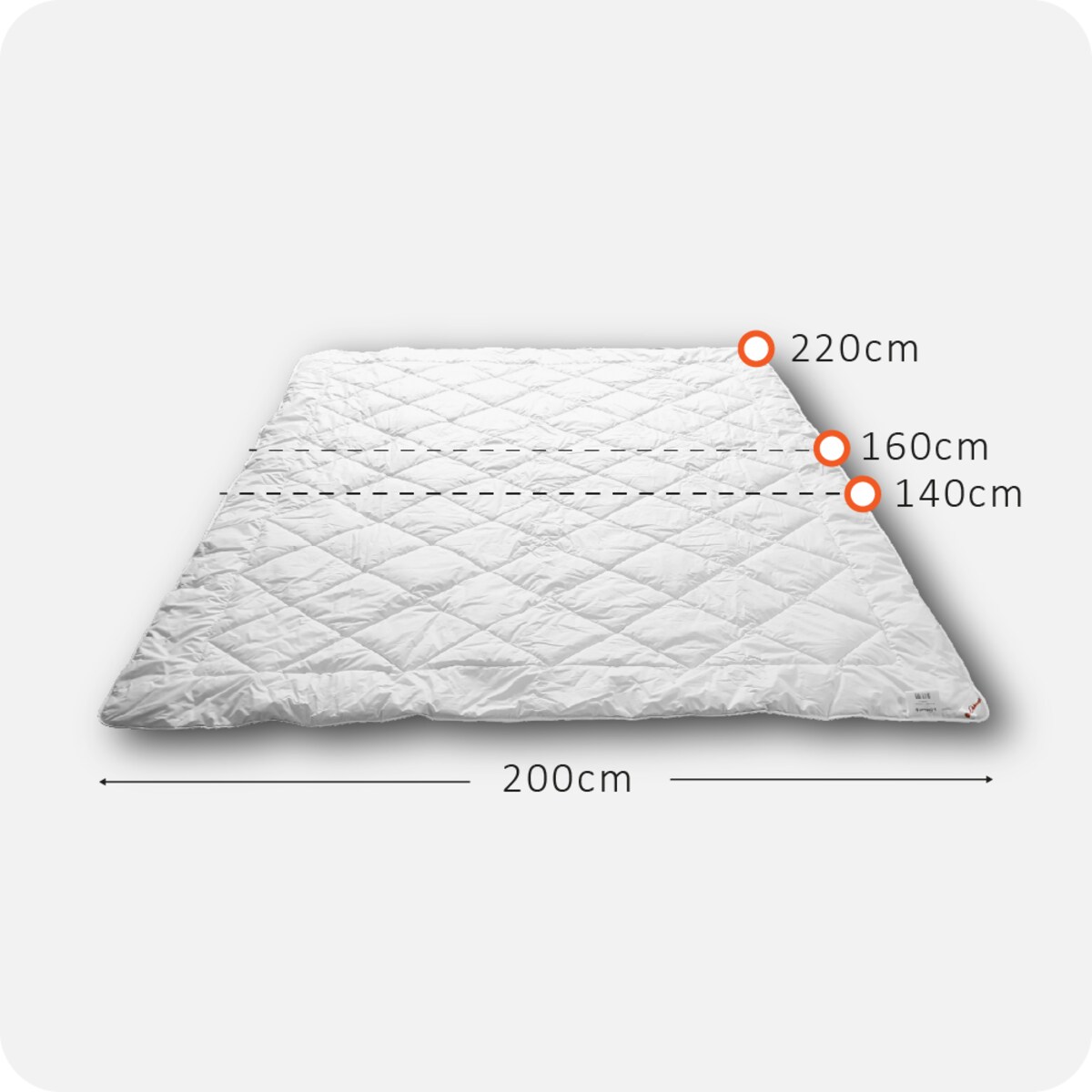 Kołdra 140x200 cm z bawełny Premium