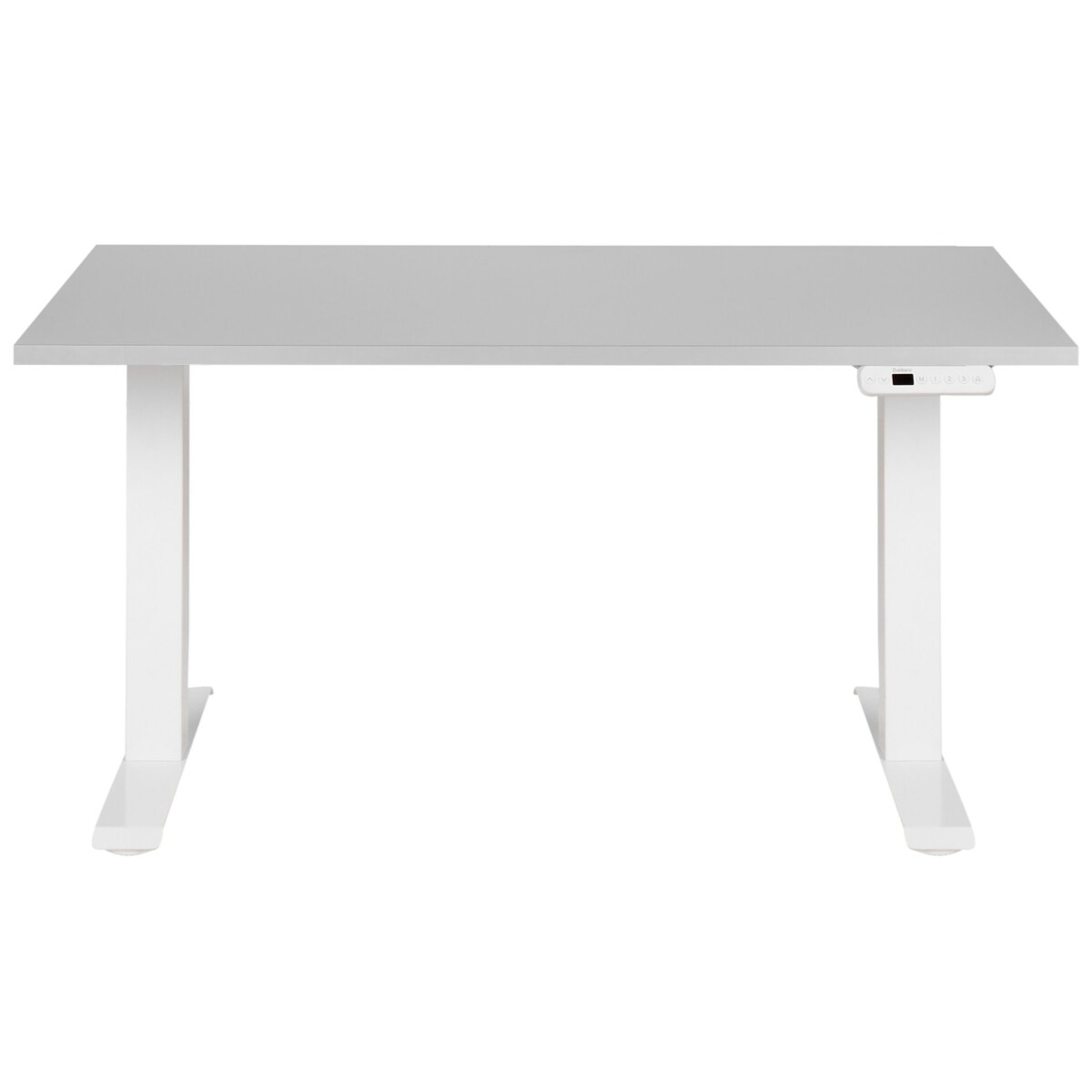 Biurko regulowane elektrycznie DESTINES Szary/ biały 120 cm 72 cm