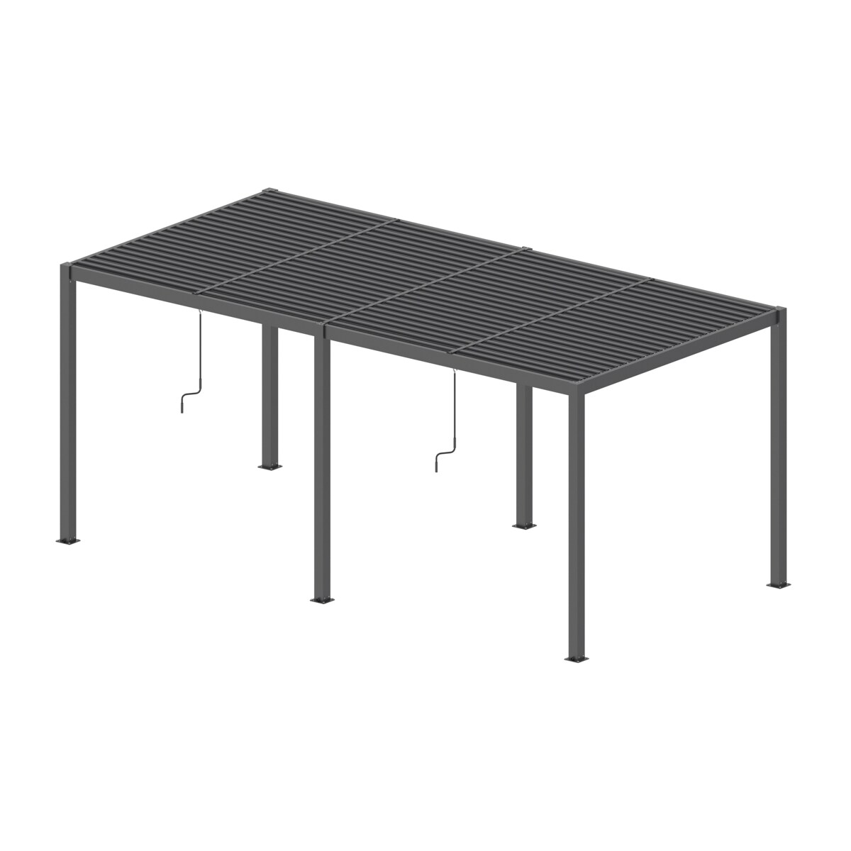 Pergola ogrodowa podwójna Luxe 5.8x4m antracytowa