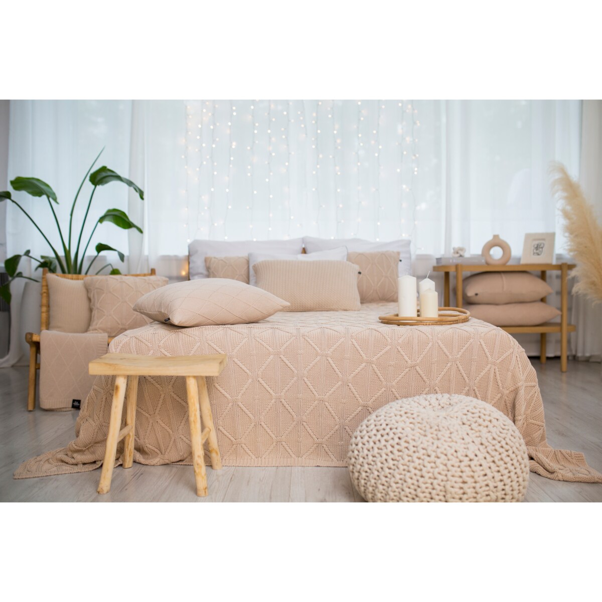 Poszewka brytyjska podłużna beżowa, 40 x 60 cm, La Manta