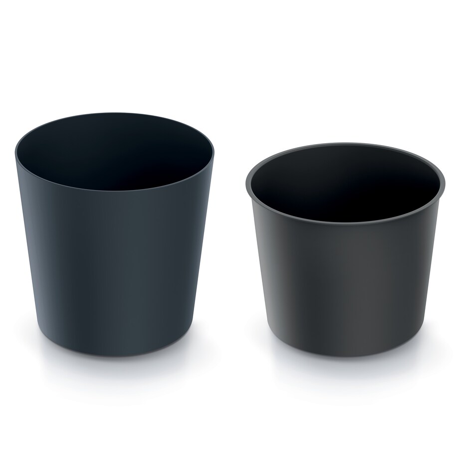 Doniczka Donica Ogrodowa 25 Cm Okrągła Na Taras Do Ogrodu Domu Antracytowa