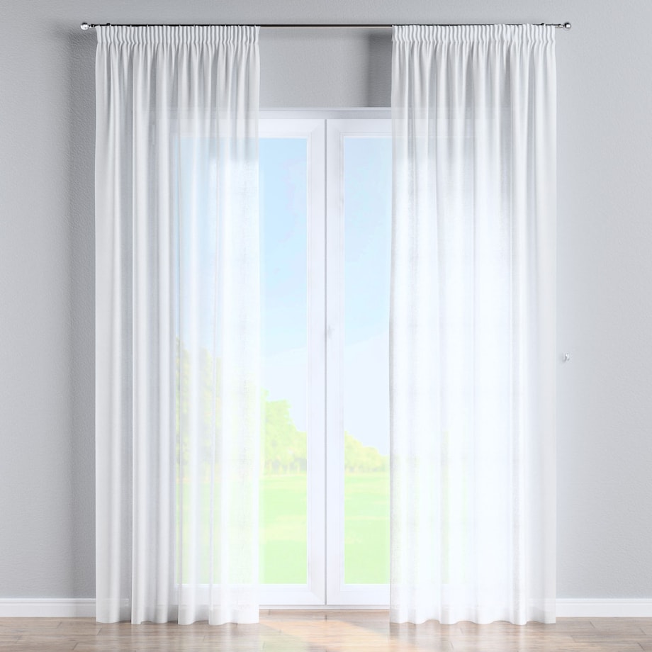 Zasłona na taśmie marszczącej 1 szt. 130x260 prześwitujący ecru