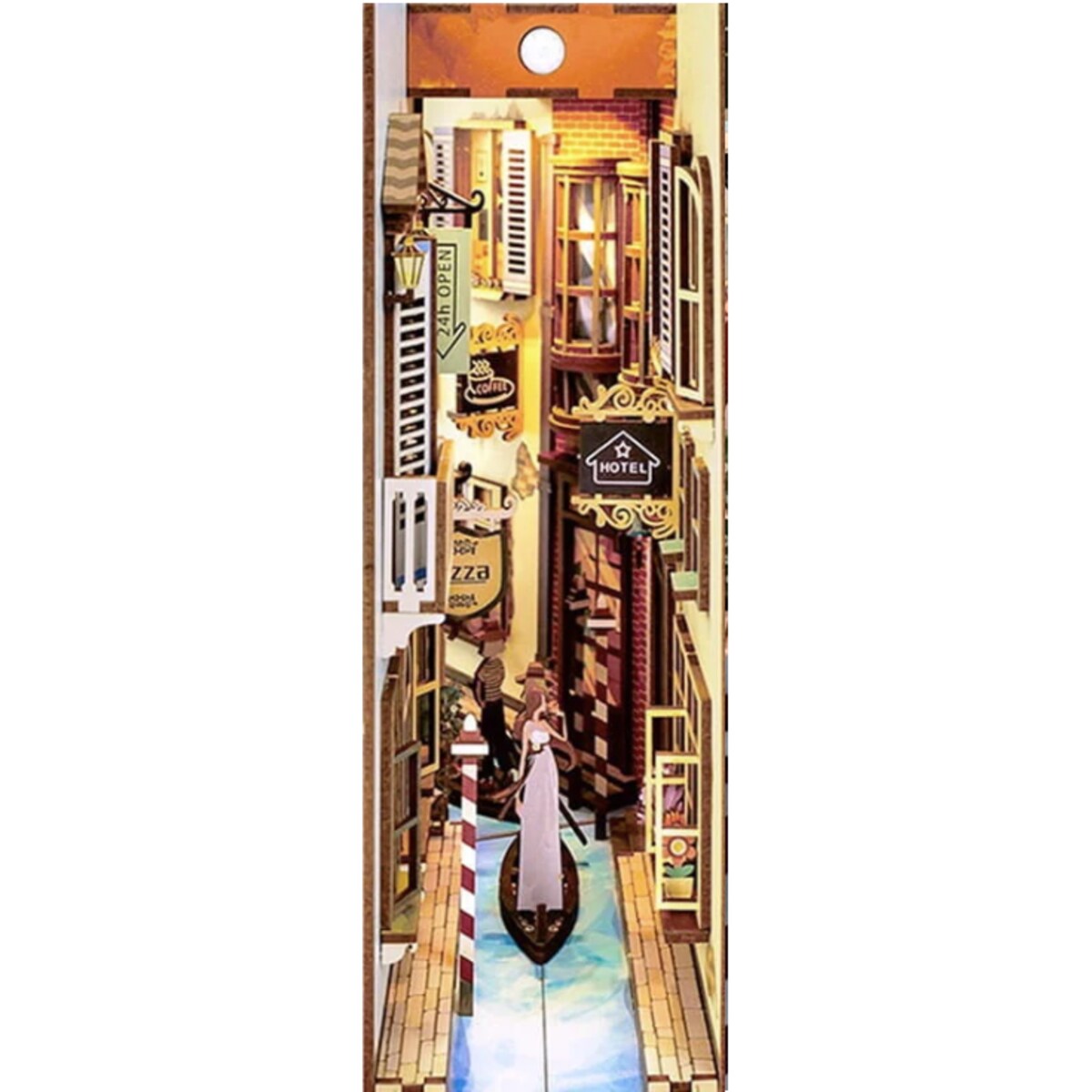 Miniaturowy domek Book Nook - Podróż do Wenecji - Tonecheer