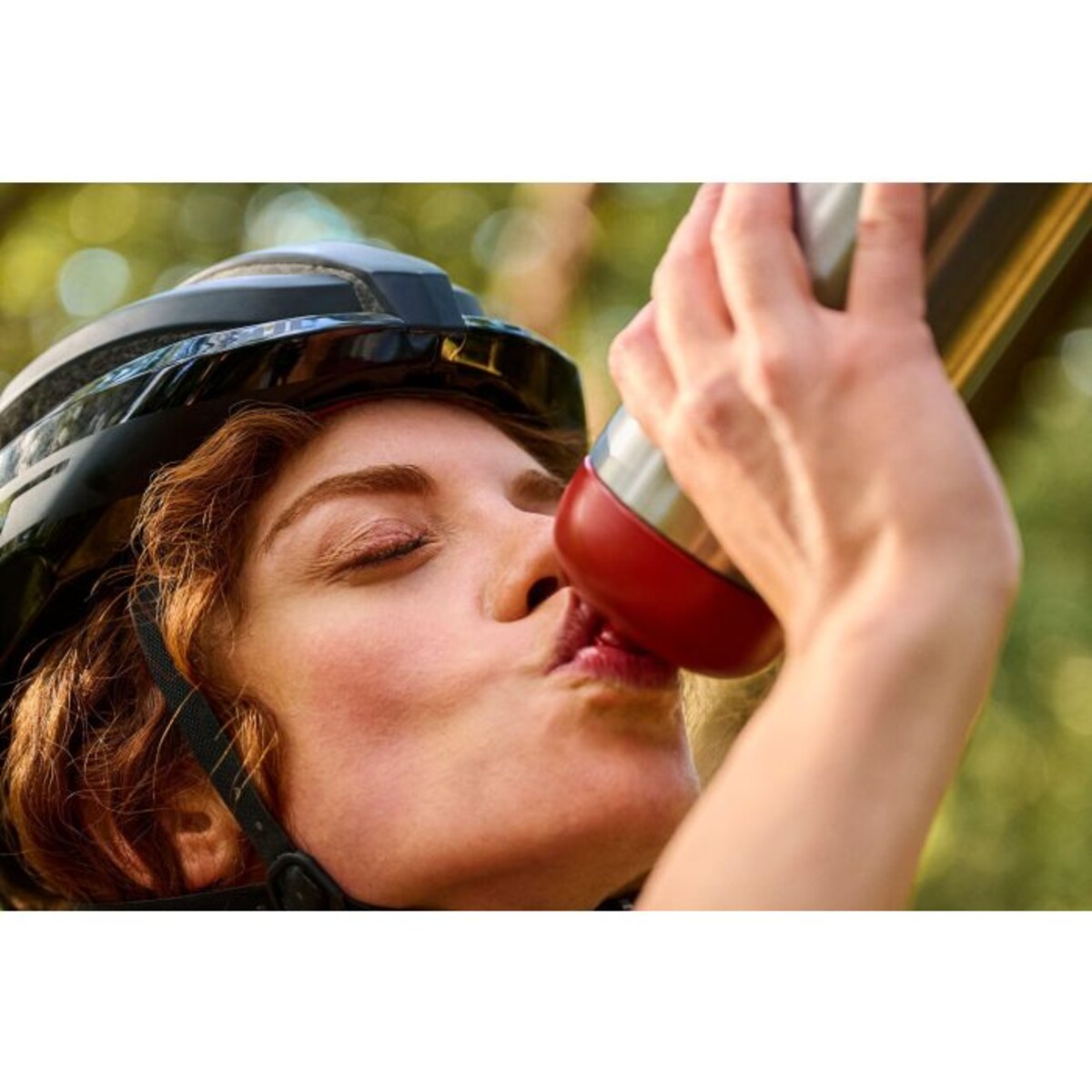 Butelka sportowa stalowa Pull Active 800 ml Mountain Red 103009073500