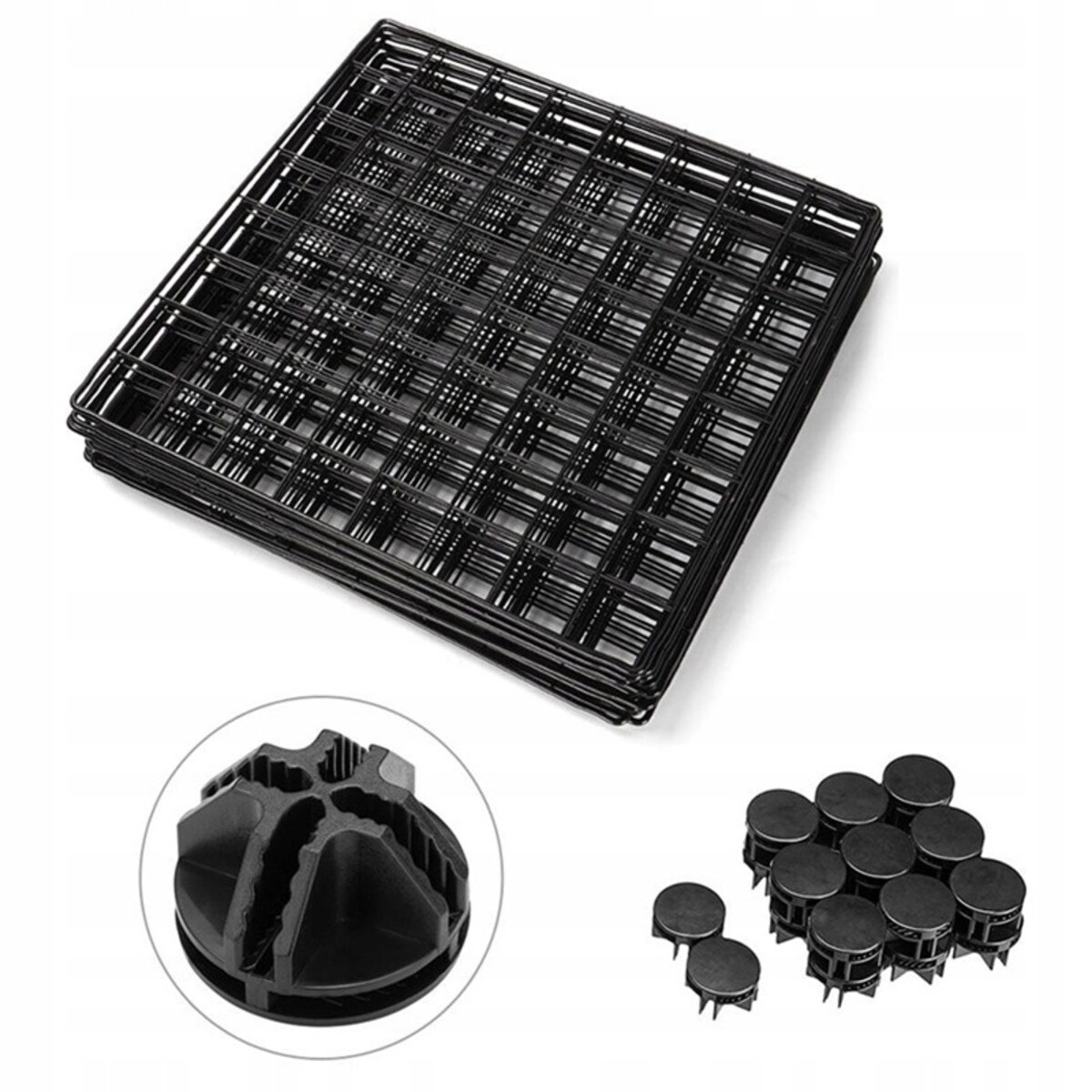 Czarny kojec zagroda metalowa dla psa kota szczeniaka królika 108 x 108 cm