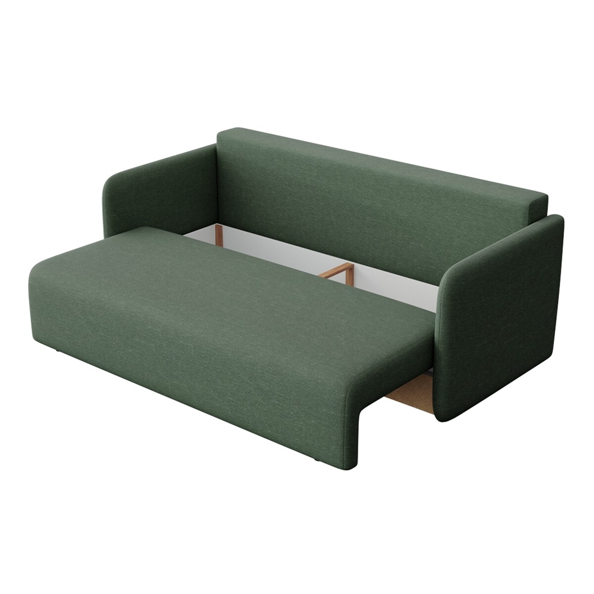 Sofa 3 osobowa Chaum rozkładana zielona