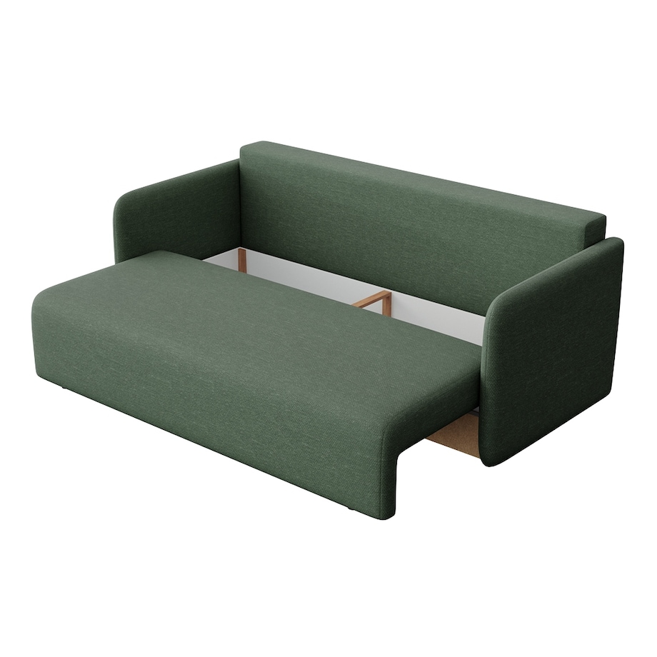 Sofa 3 osobowa Chaum rozkładana zielona