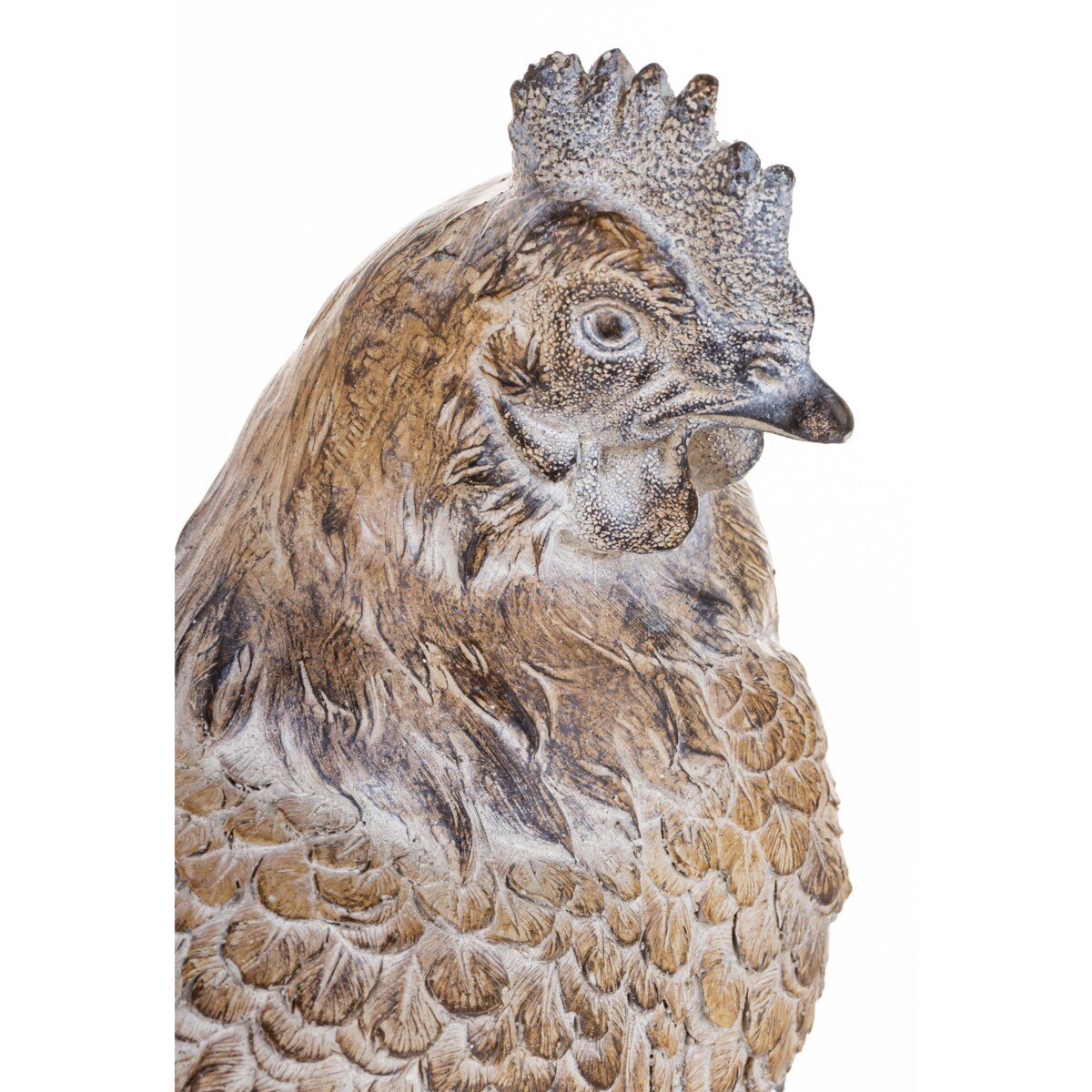 Dekoracja - szara KURA 40x21x34,5 cm