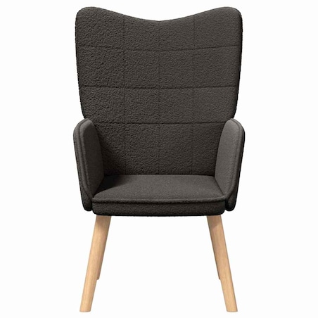vidaXL Fotel relaksacyjny ciemno szary 62 x 67 x 95.5 cm tkanina