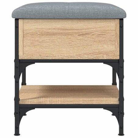 vidaXL Ławka na buty, dąb sonoma, 42x42x45 cm, materiał drewnopochodny