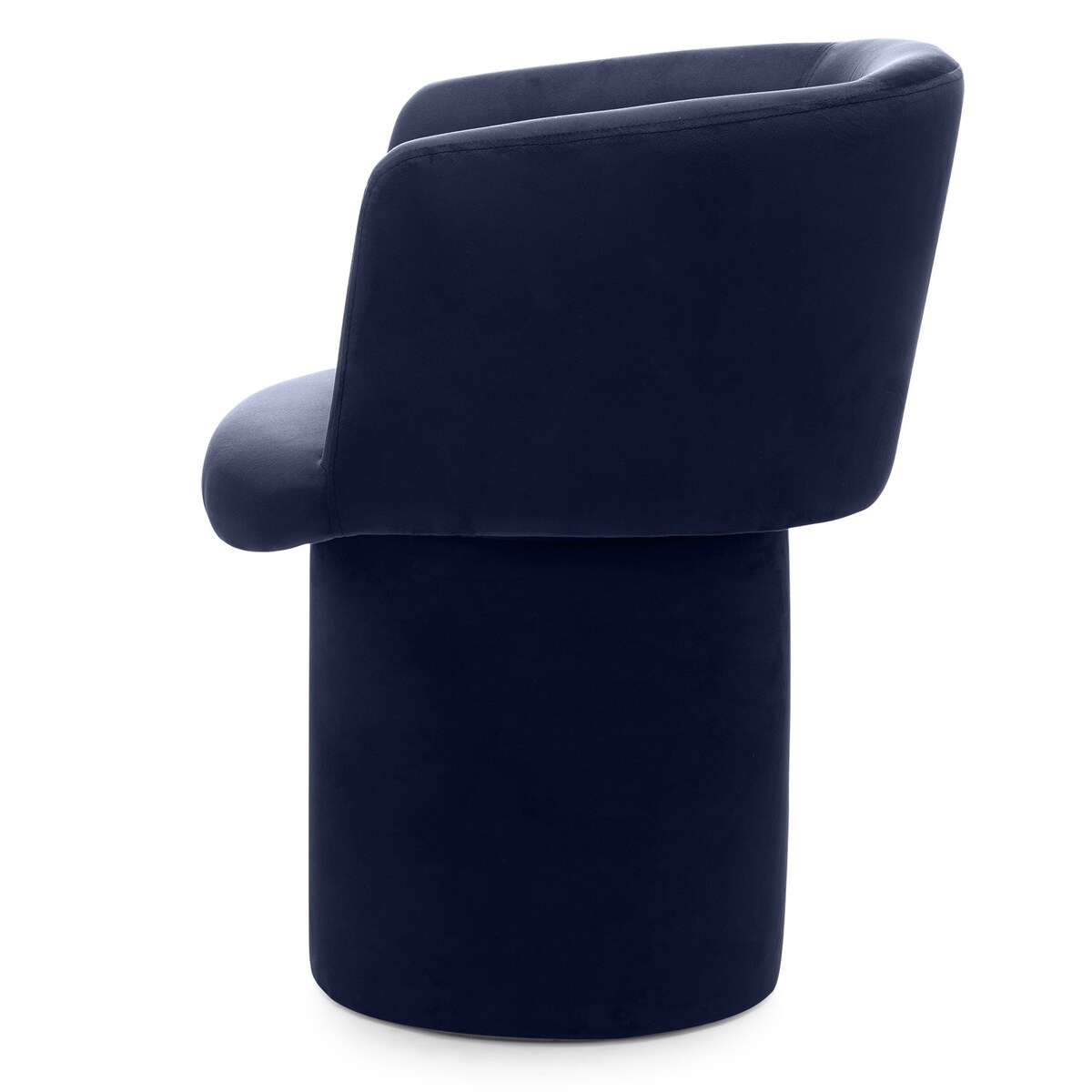 Fotel obrotowy, welur, granatowy Haco