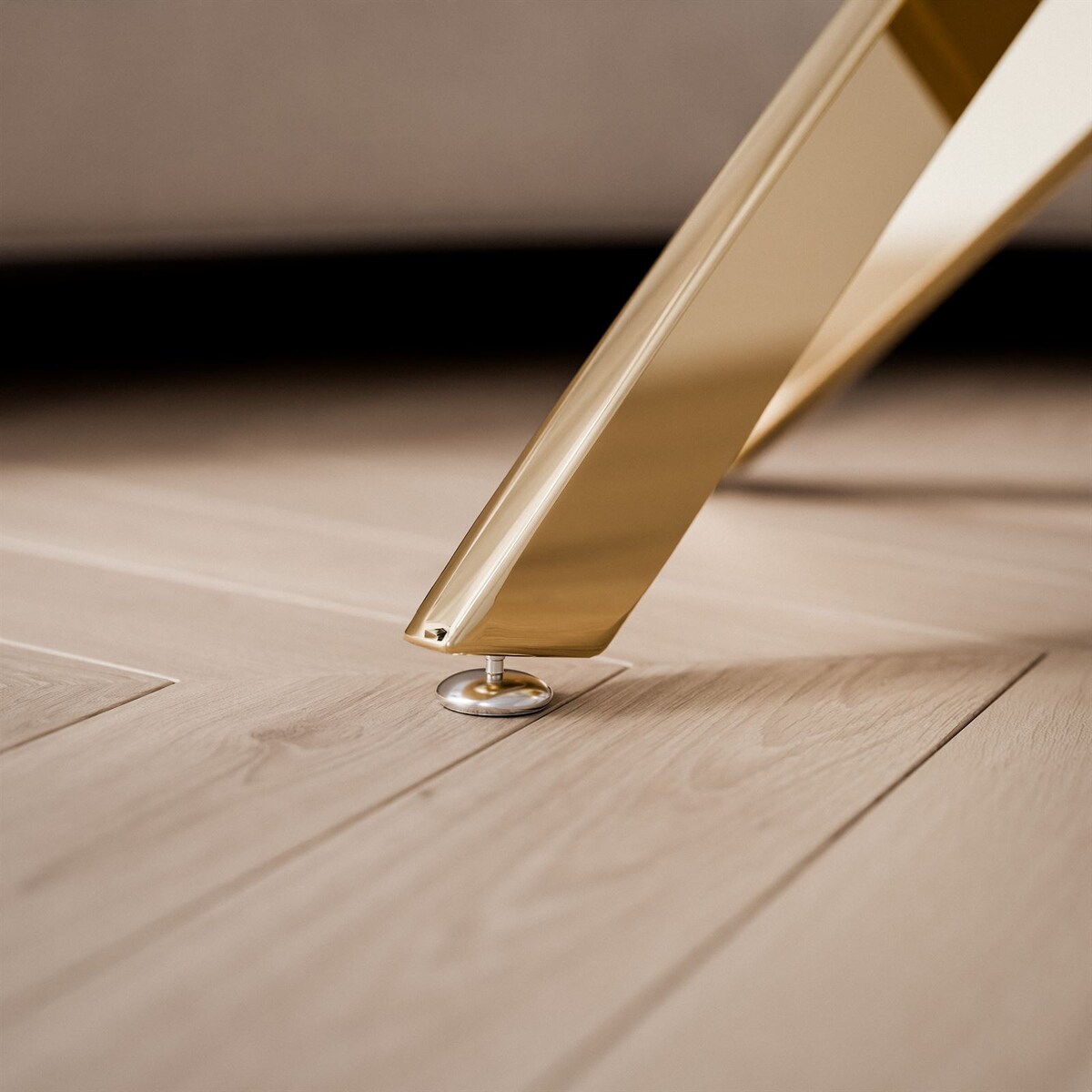 Stolik kawowy BEIRA ze szklanym blatem złoty chrom