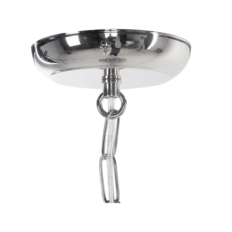 Lampa wisząca metalowa srebrna TYNE