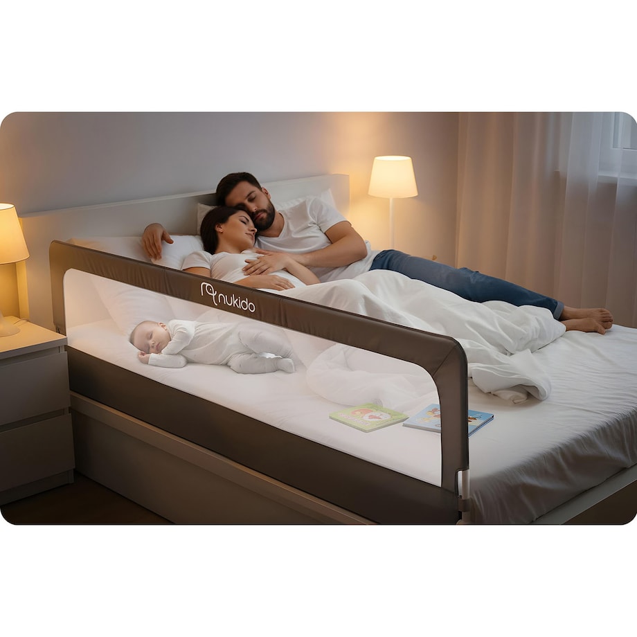 Barierka ochronna do łóżka bramka blokada Nukido 722810