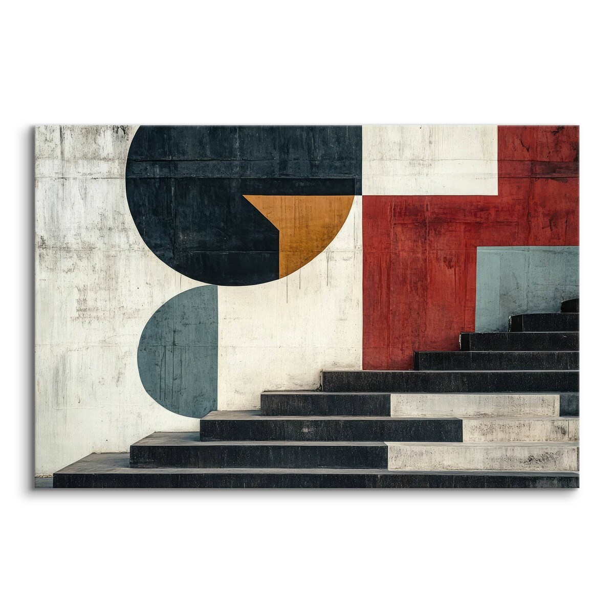 Obraz Do Salonu Sypialni Schody Okręgi Wzory Geometryczne Abstrakcja 120x80cm