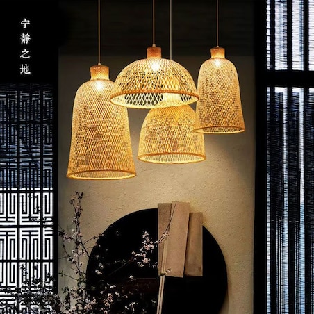 Lampa wisząca pleciona Boho APP1633-1CP