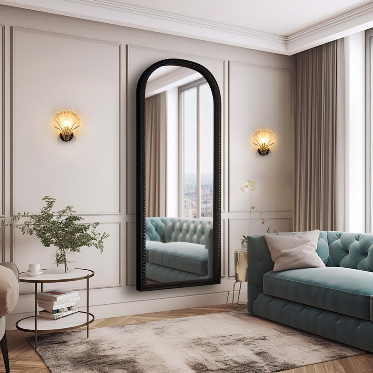 Lampa ścienna CONCHA złota