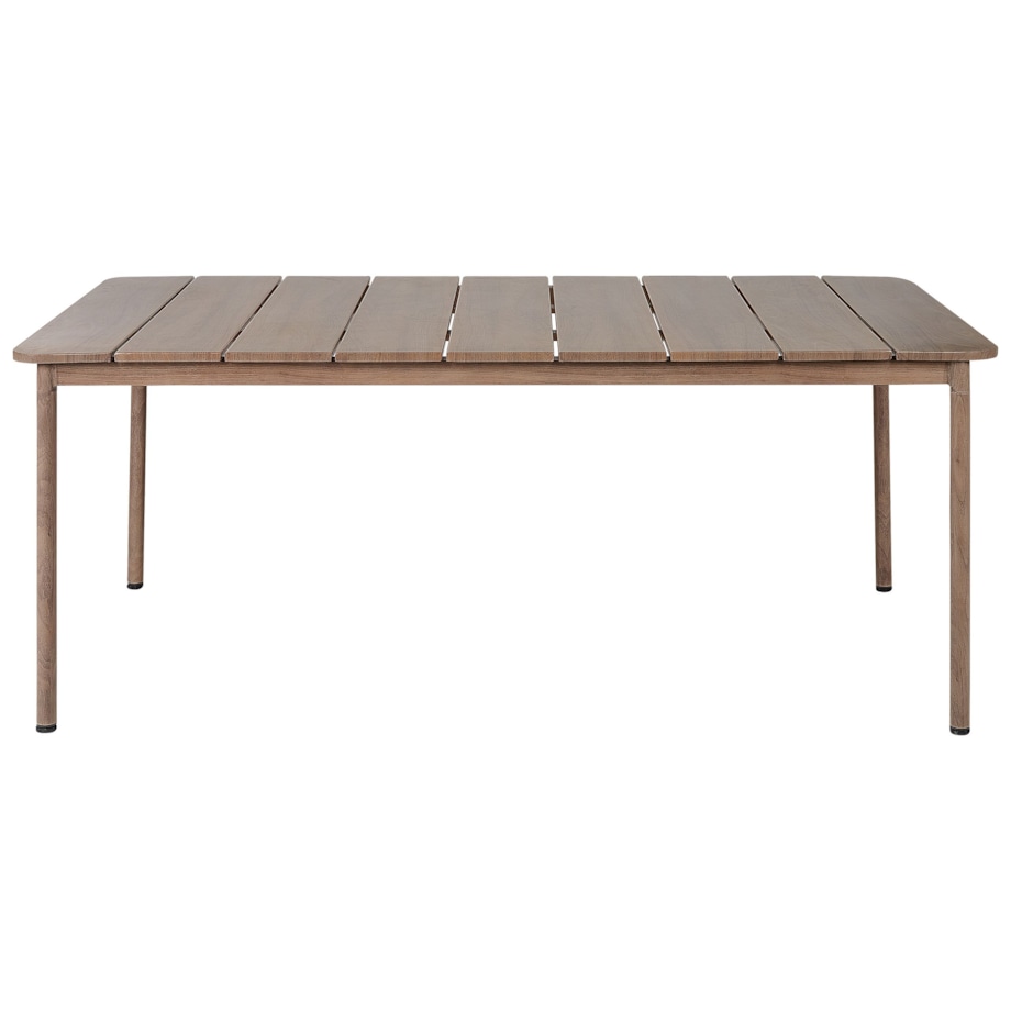 Stół ogrodowy FLAVIA 185 cm 96 cm Metal Brązowy