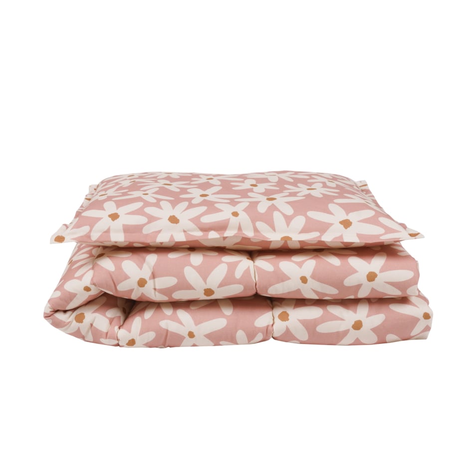 POŚCIEL BAWEŁNIANA Z WYPEŁNIENIEM BLUSH DAISIES - XXL