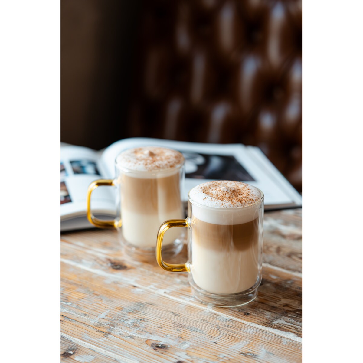 Komplet 2 szklanek z podwójną ścianką Amber 350 ml 8593