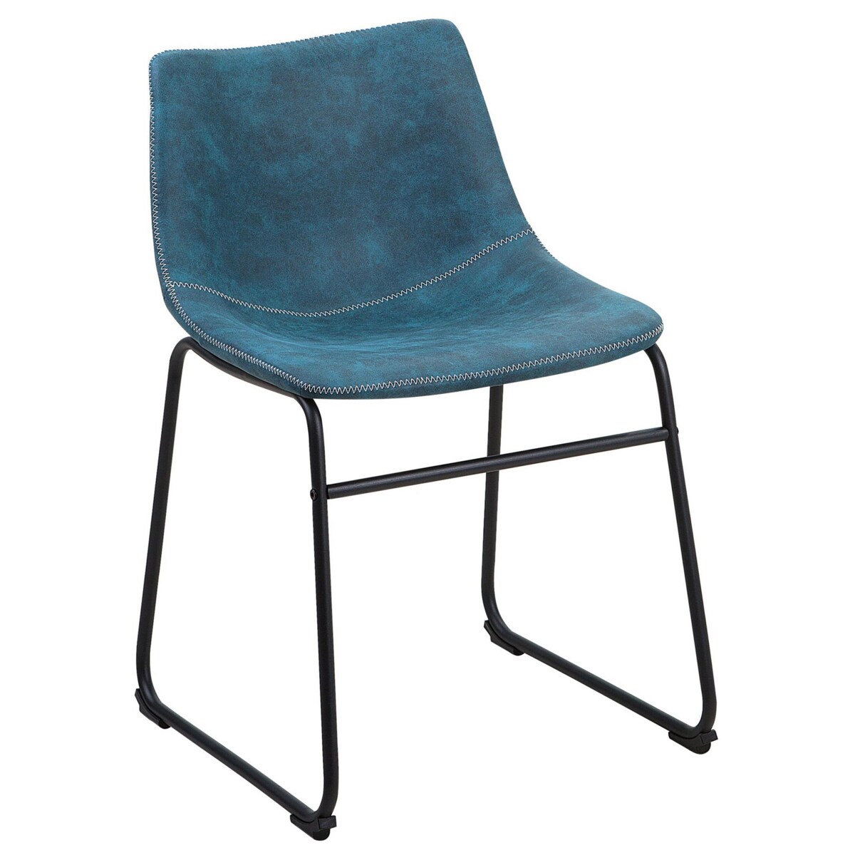 Zestaw 2 krzeseł do jadalni niebieski BATAVIA