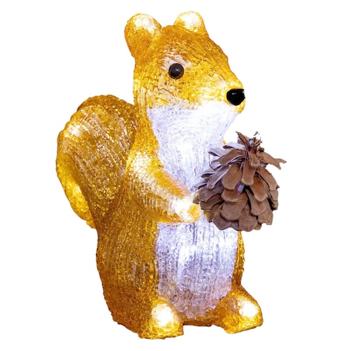 Dekoracja świetlna wiewiórka LED 20x9x19,2 cm SCOIATTOLO