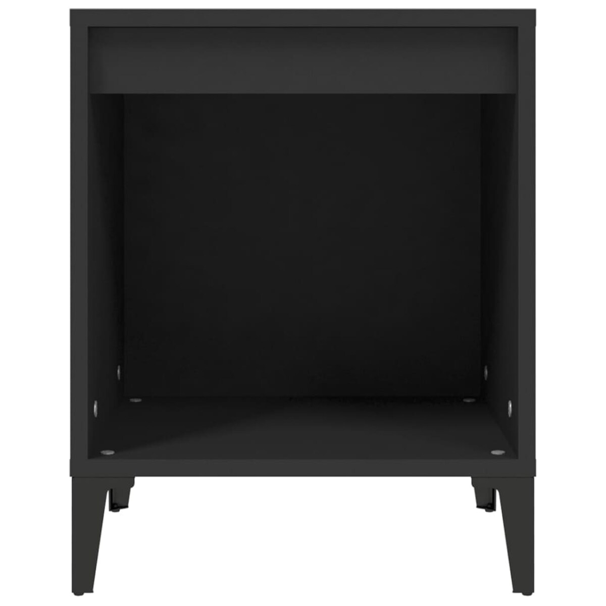 vidaXL Szafki nocne, 2 szt., czarne, 40 x 35 x 50 cm