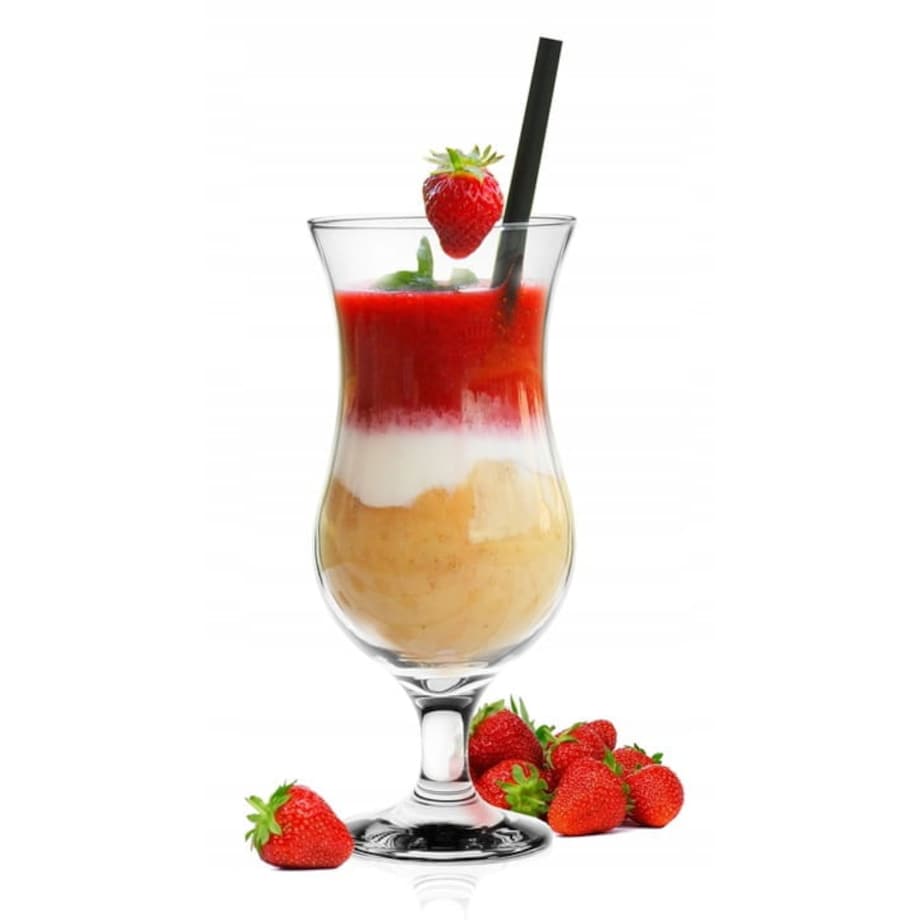 Szklanki na Nóżce Pokale Kieliszki Koktajlowe 420 ml 6 sztuk na Prezent