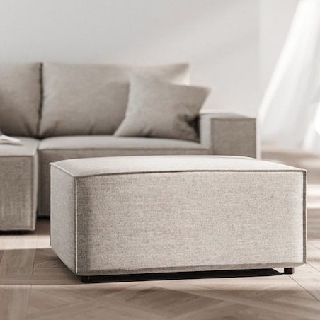 Melow Puf - jasnoszary