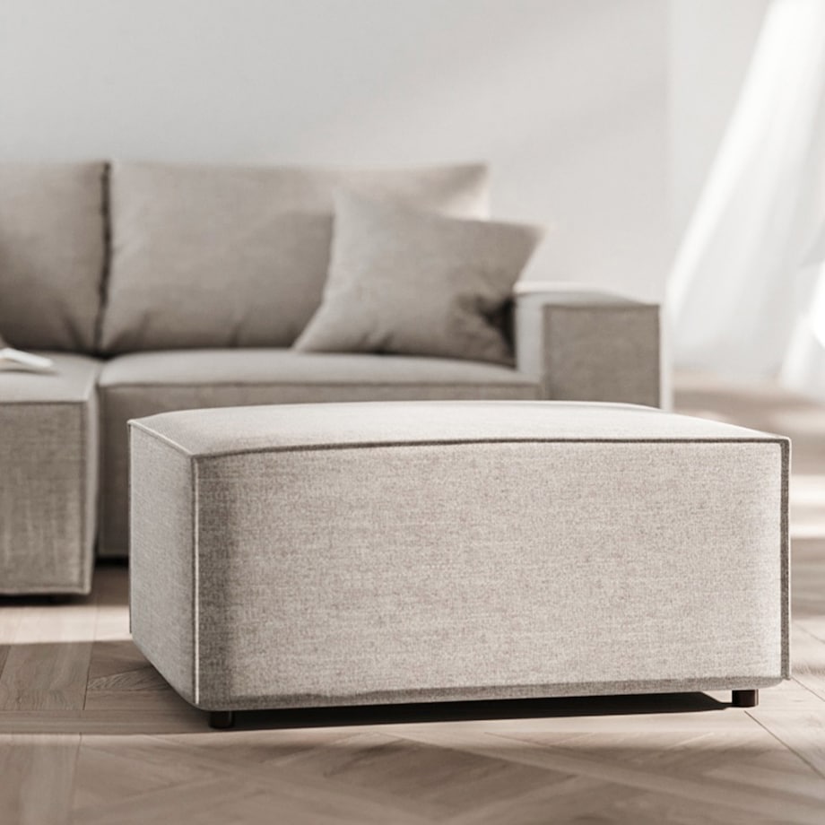 Melow Puf - jasnoszary