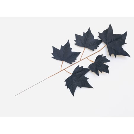 LIŚĆ PIK dodatek do bukietu stroika CZARNY kompozycja sztuczny gałązka klon