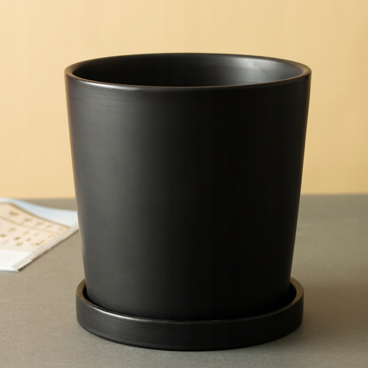 DONICA ISTAD XL z podstawką CZARNY MAT śr. 19cm