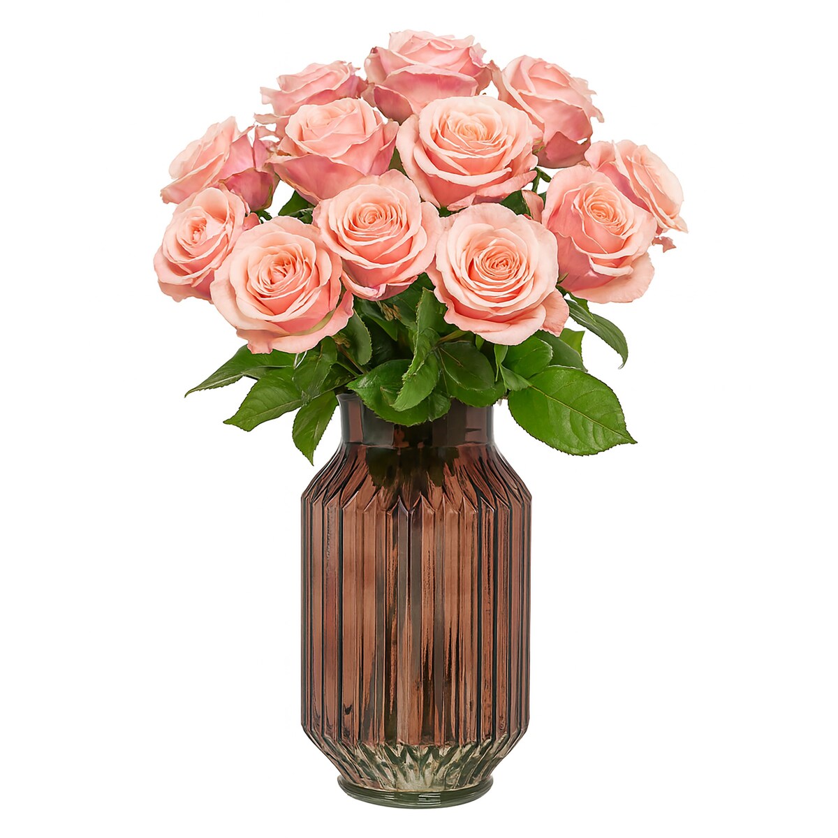 Wazon Szklany Wysoki Cylinder Dekoracyjny Na Kwiaty Ozdobny 23,5 cm