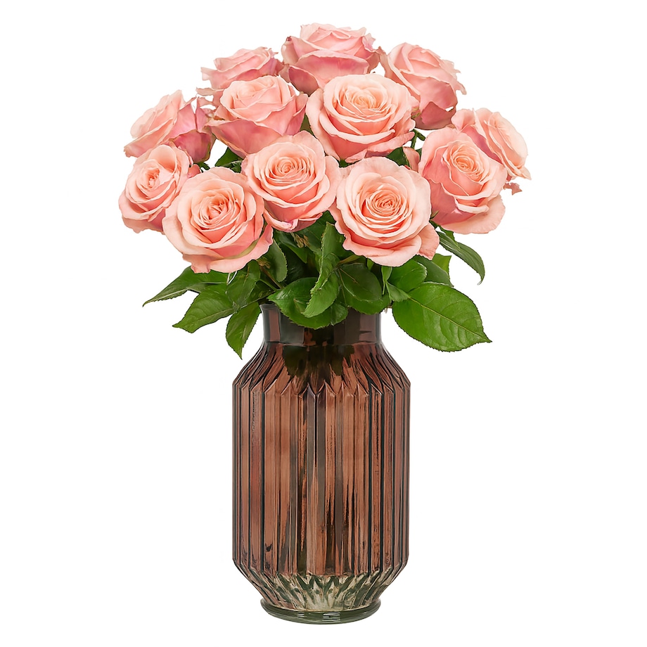 Wazon Szklany Wysoki Cylinder Dekoracyjny Na Kwiaty Ozdobny 23,5 cm