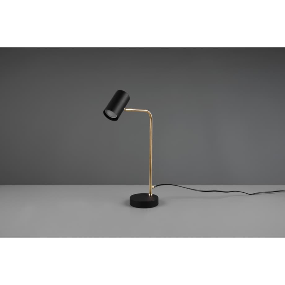 Stojąca LAMPA biurkowa MARLEY 512400108 Trio regulowana LAMPKA loftowa tuba metalowa stołowa mosiądz