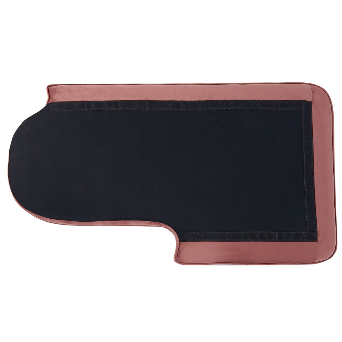 Szezlong welurowy lewostronny różowy ALLIER